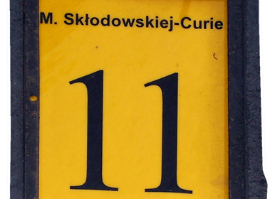 tabliczka ul. Skłodowskiej 11