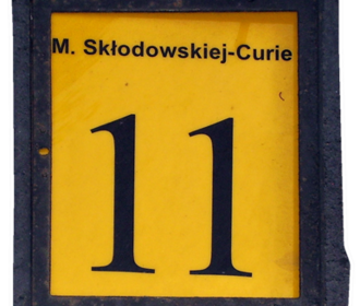 tabliczka ul. Skłodowskiej 11